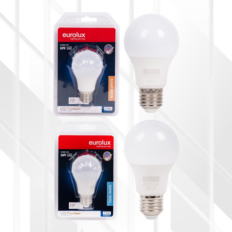 A60 Premium 6W LED E27 Blister