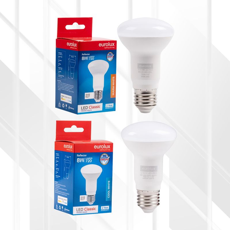 Reflector R63 Classic 8W LED E27