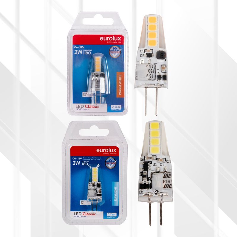 Bi-Pin Classic 2W LED G4 12V