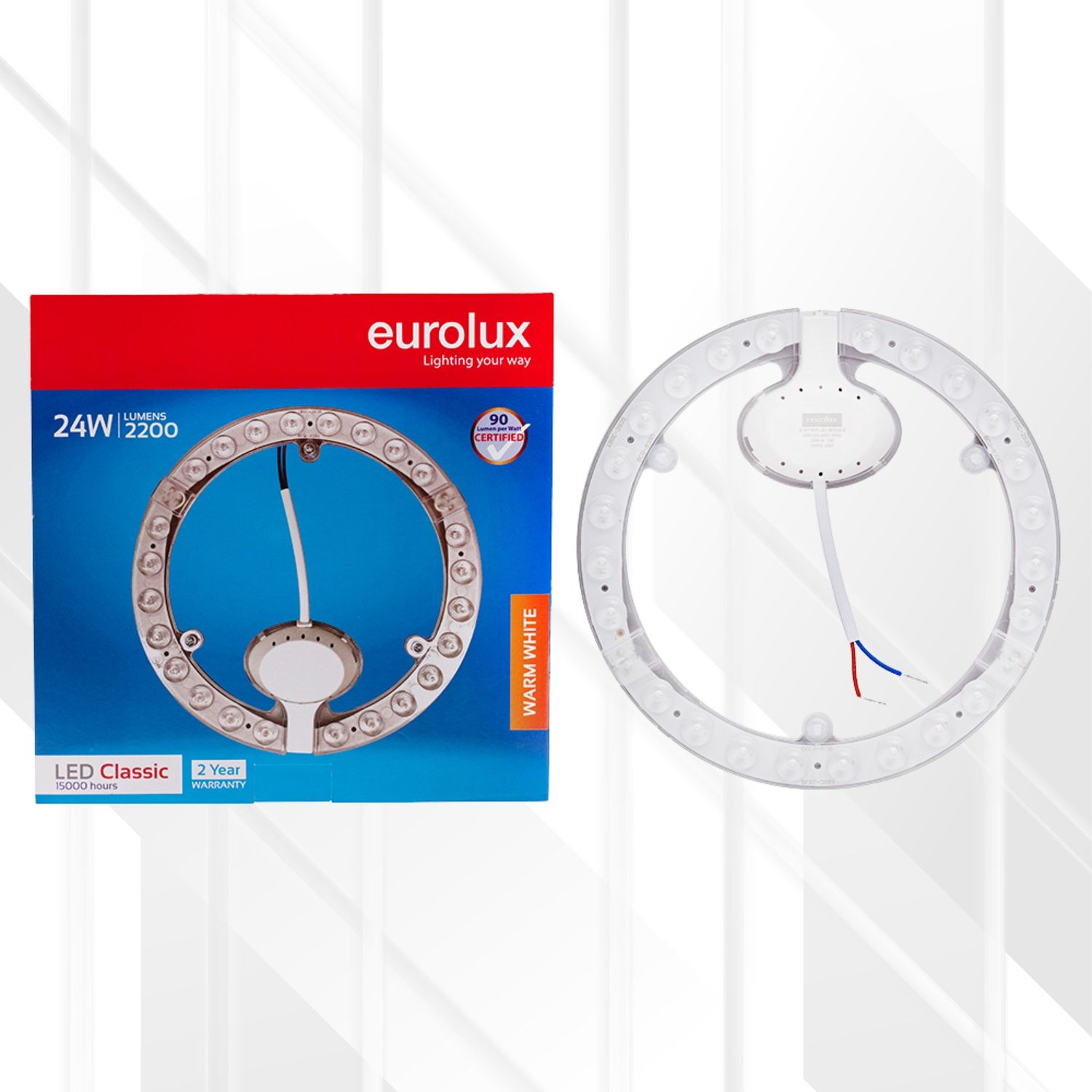 Classic 24W LED Replacement Module 230mm, Colour Temperature: 3000K (Warm White)