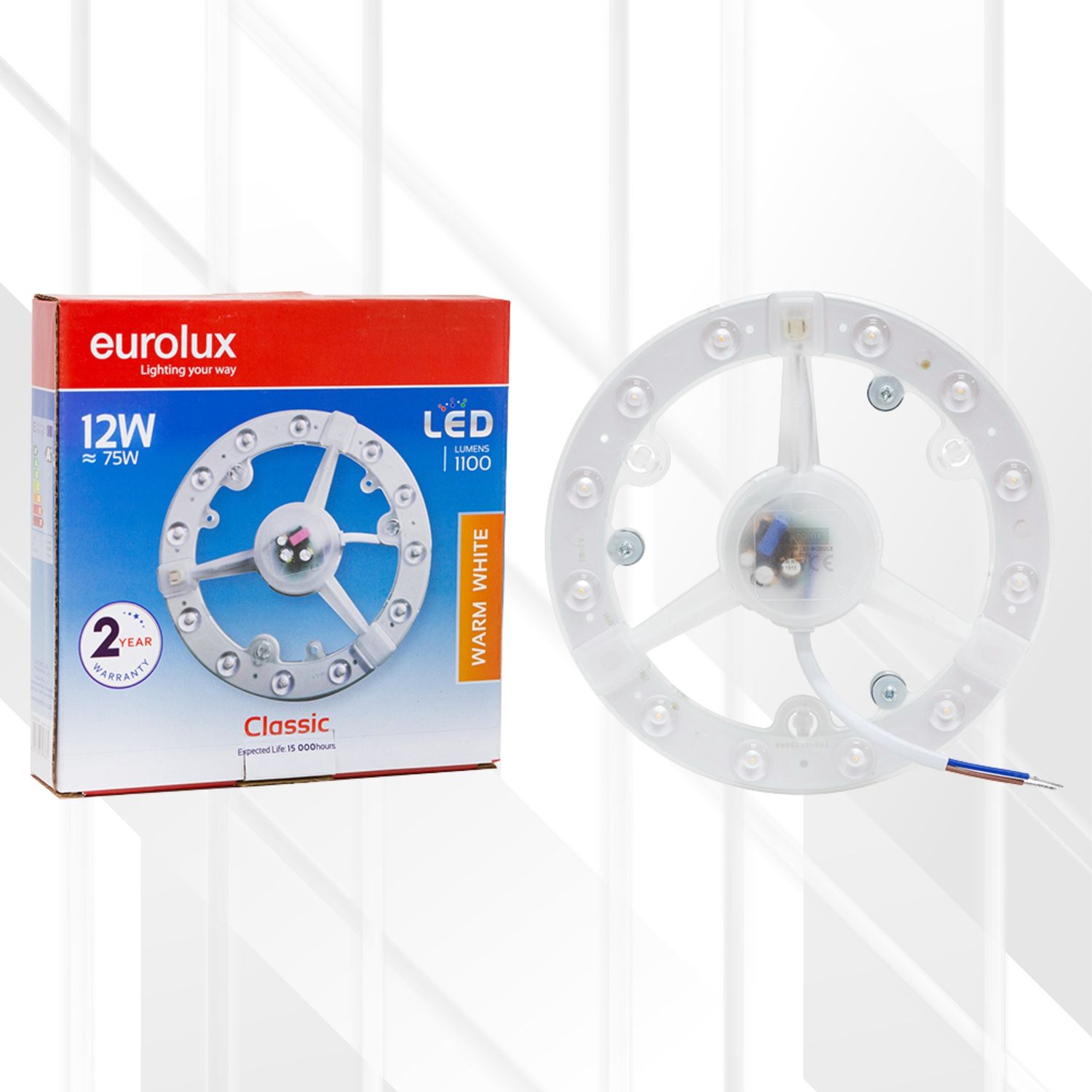 Classic LED Replacement Module 155mm, Colour Temperature: 3000K (Warm White), Power (Wattage): 12W