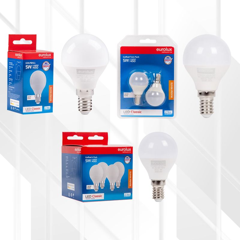 Golfball Classic 5W LED E14 3000K