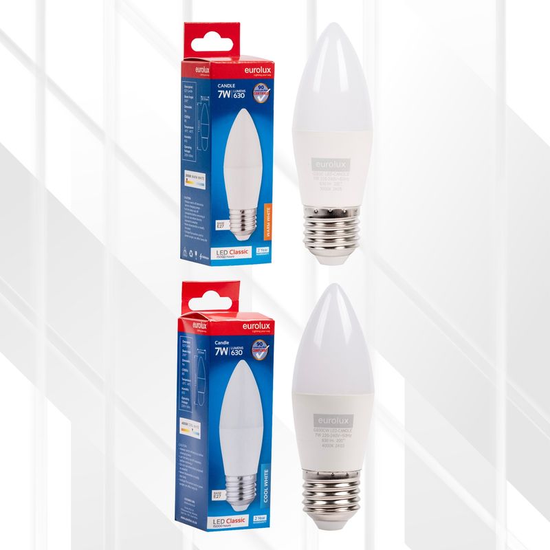 Candle Plastic Classic 7W LED E27