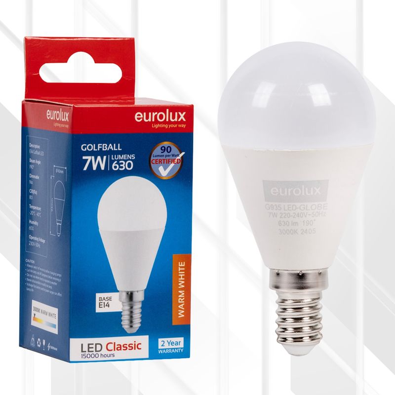 Golfball Classic 7W LED E14 3000K