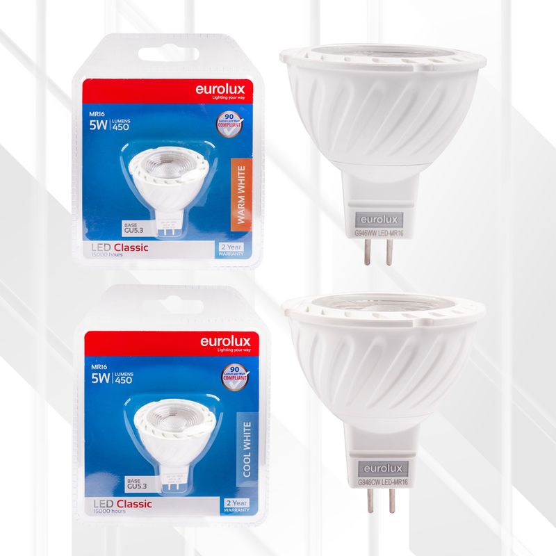 MR16 Classic Clear Lens 5W LED GU5.3