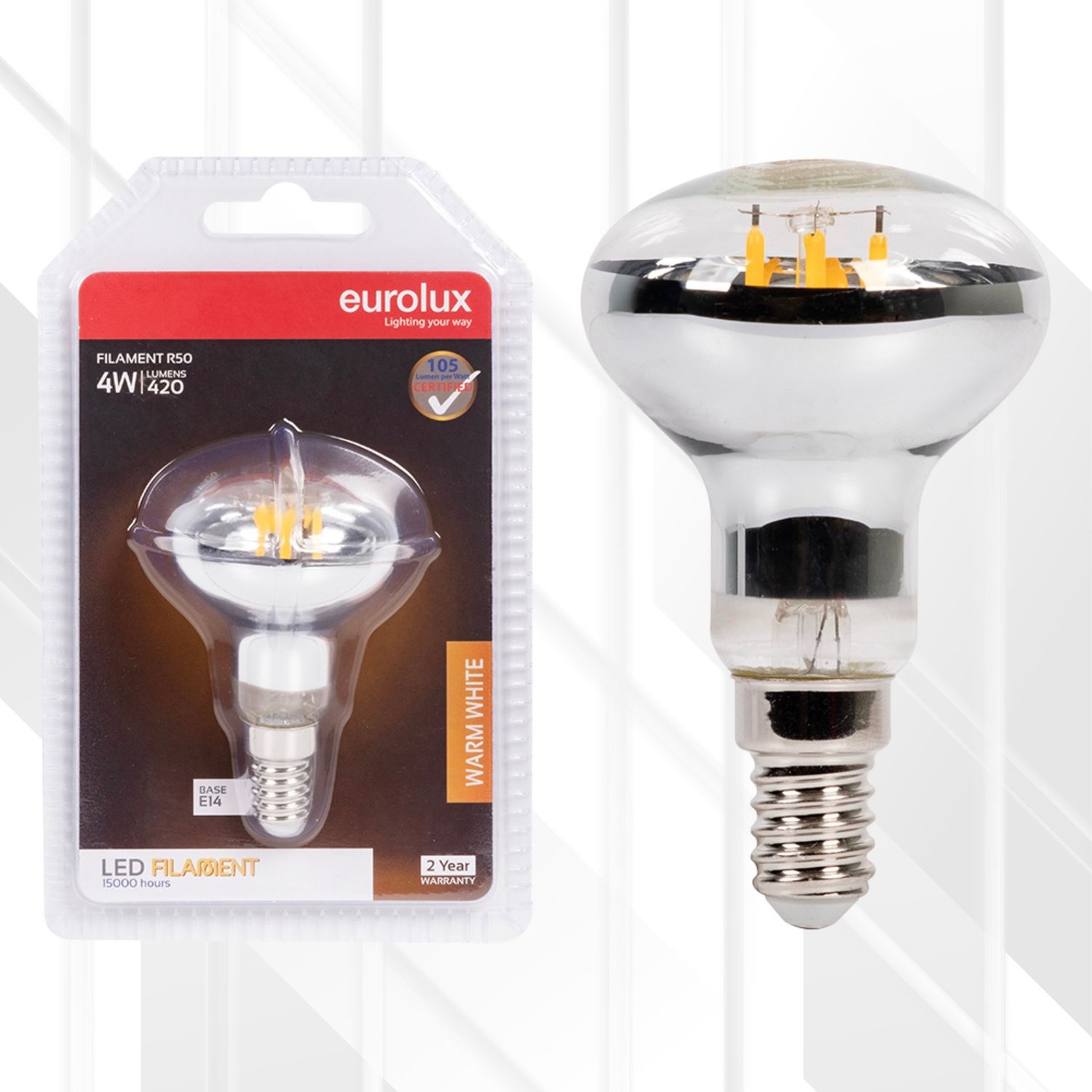 Reflector R50 Filament 4W LED E14 3000K