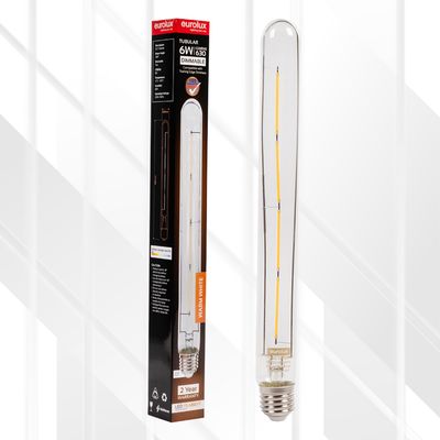 Tubular Filament T30-300 6W LED E27 3000K Dimmable