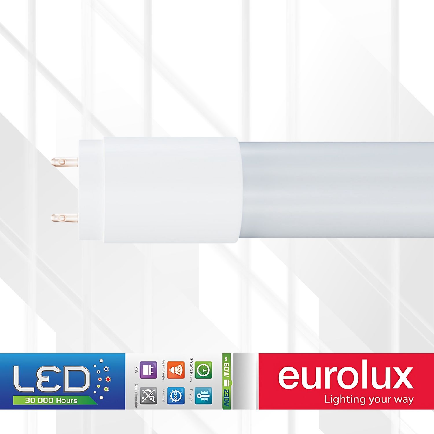 T8 Opal Plastic LED Tube G13