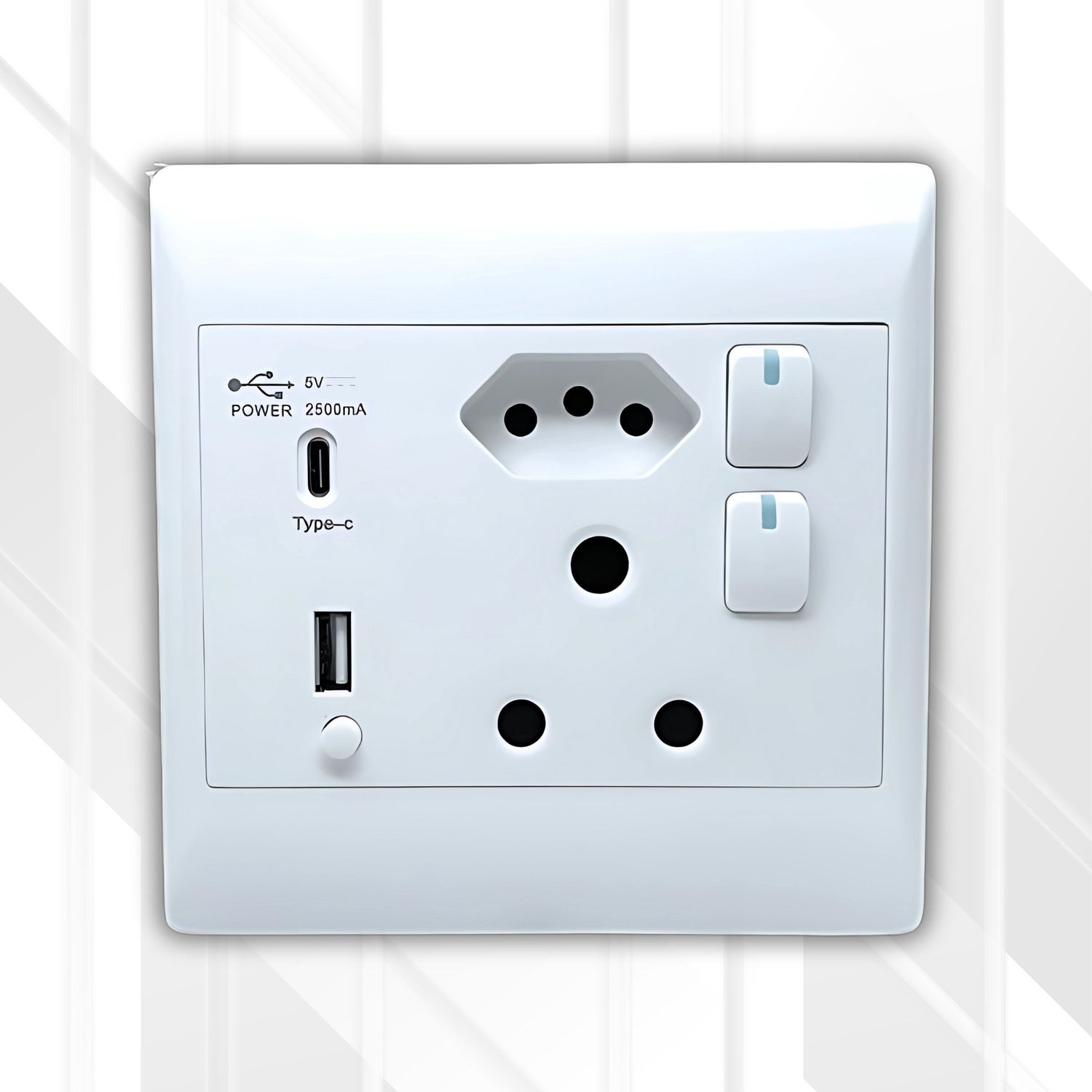 S-TEC RSA Socket + EUR + USB + Type C