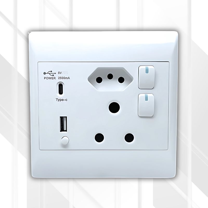 S-TEC RSA Socket + EUR + USB + Type C