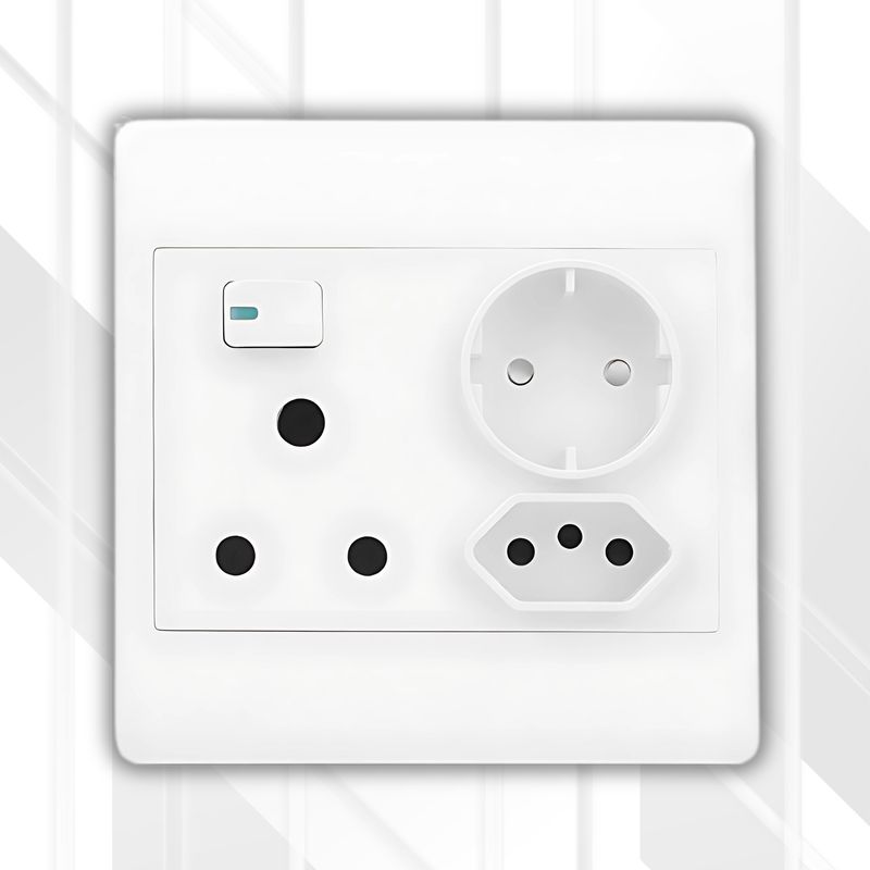 S-TEC Socket 1x16A 1xBrazil 1xSchuko 4x4