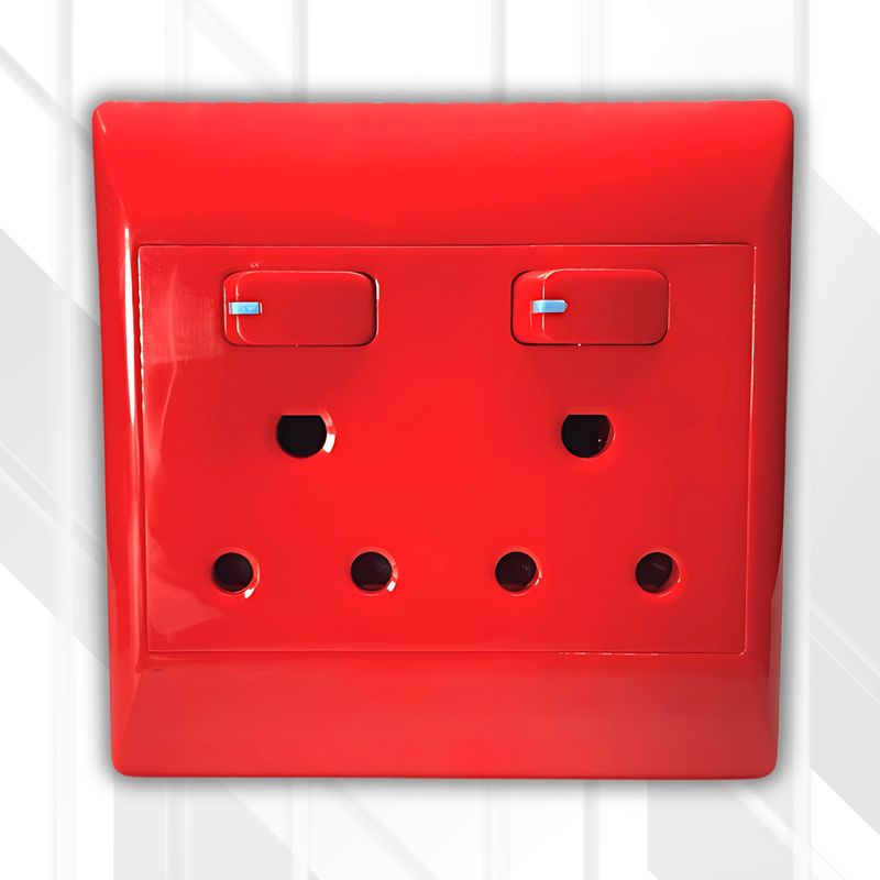 S-TEC Socket Dedicated 2x16A 4x4 (RED)
