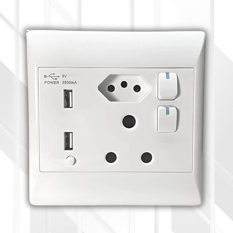 S-TEC Socket 1x16A 1xBrazil 2xUSB 4x4
