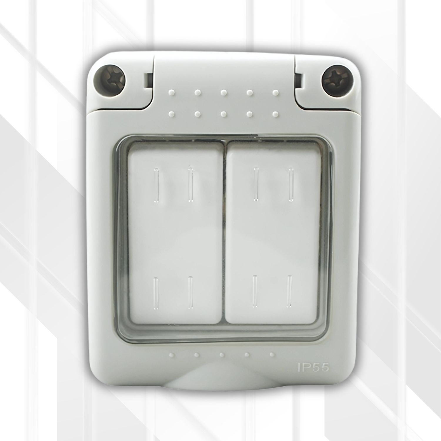 S-TEC Wall Surface Switch W/P 2 Lever 1 Way