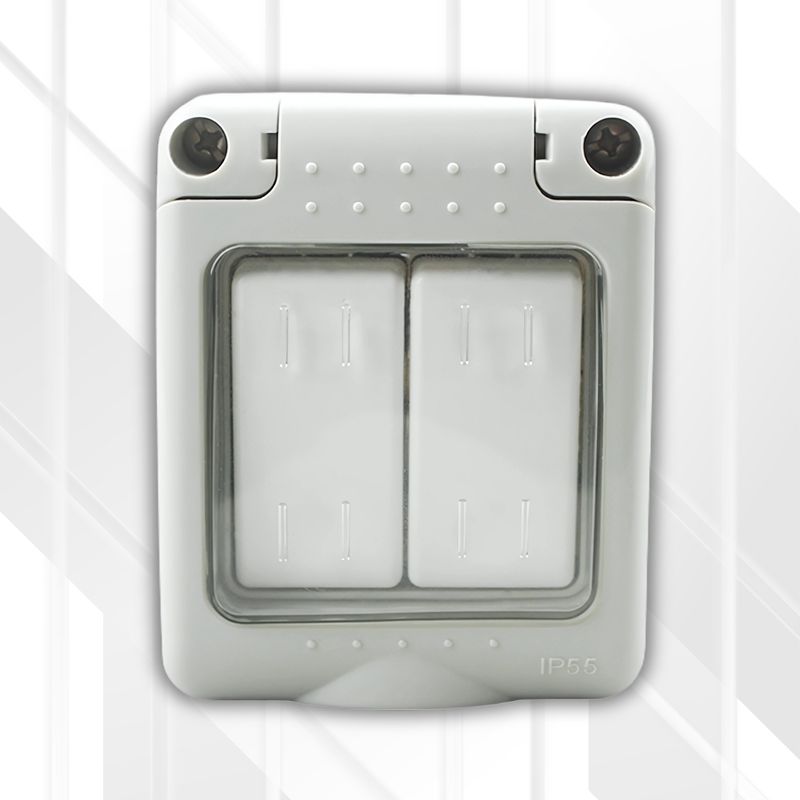 S-TEC Wall Surface Switch W/P 2 Lever 1 Way