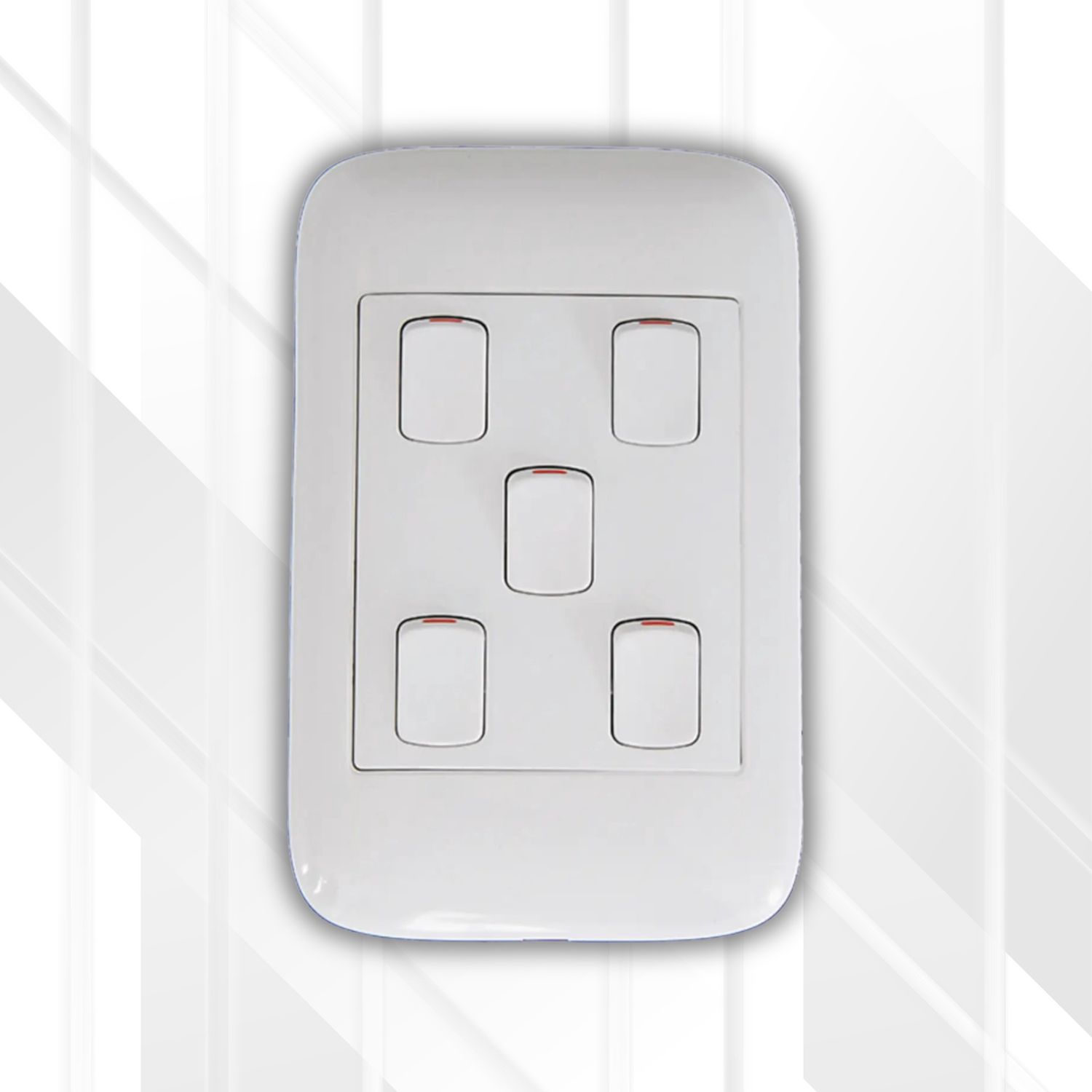 Onesto 5 Lever 1 Way Switch Complete 4x2