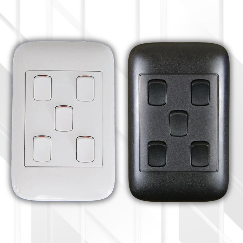 Onesto 5 Lever 1 Way Switch Complete 4x2