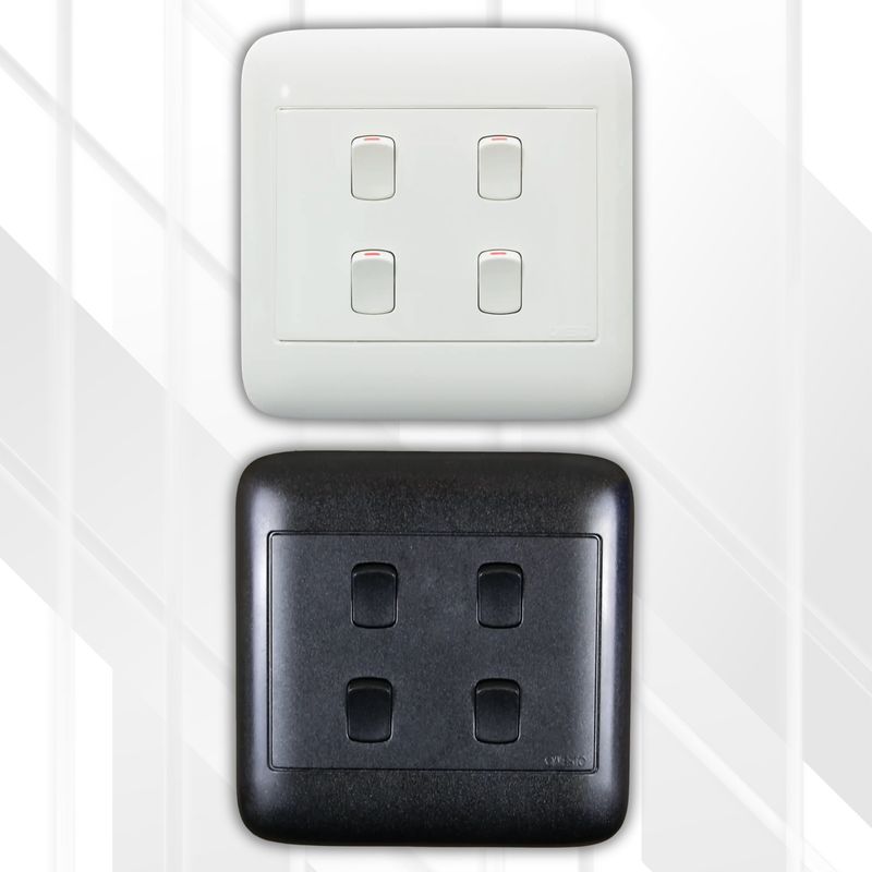 Onesto 4 Lever 1 Way Switch Complete 4x4