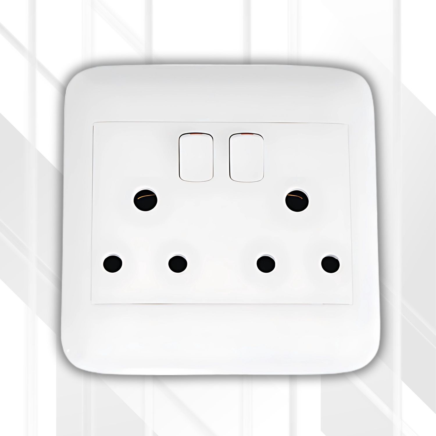 Onesto 16A Double SSO 4x4 Complete, Colour: White