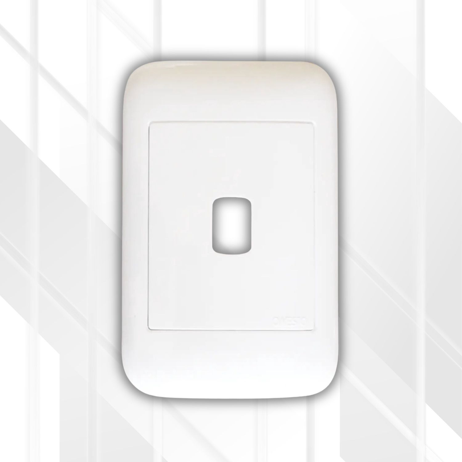 Onesto 1 Lever Grid Plate Only 4x2, Colour: White