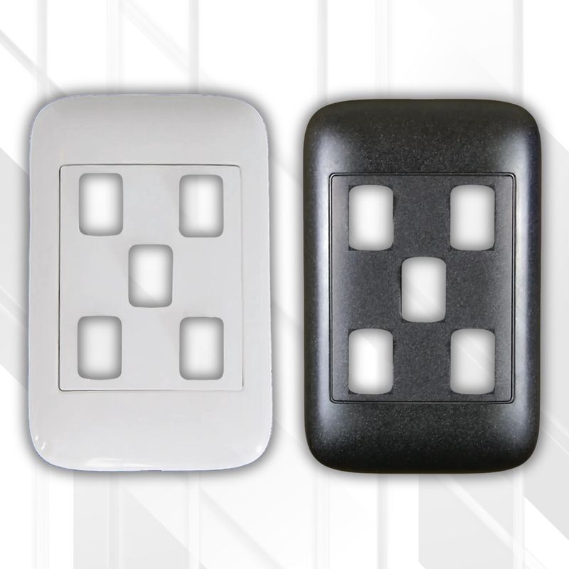 Onesto 5 Lever Grid Plate Only 4x2