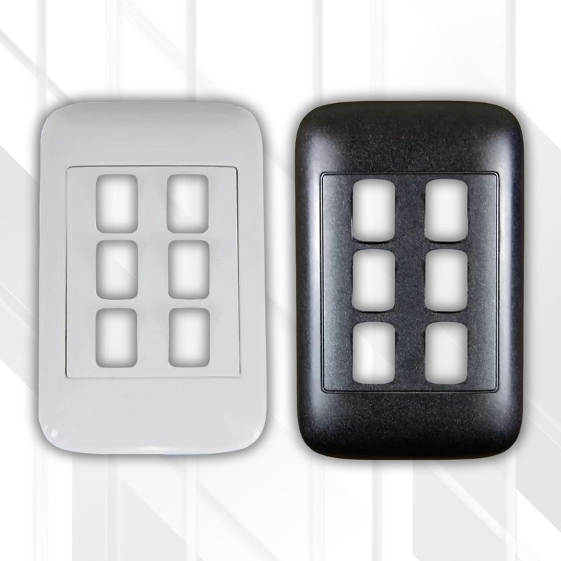 Onesto 6 Lever Grid Plate Only 4x2