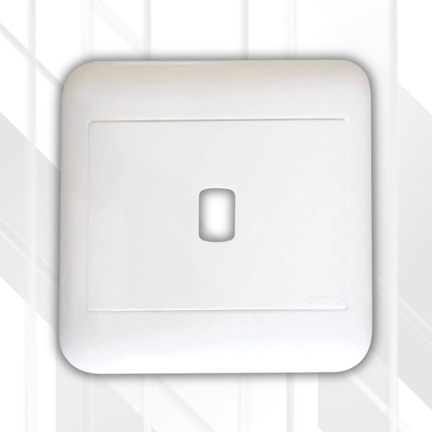 Onesto 1 Lever Grid Plate Only 4x4, Colour: White