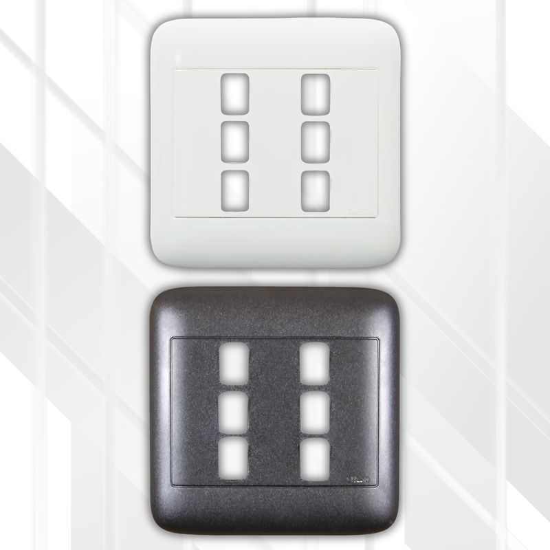 Onesto 6 Lever Grid Plate Only 4x4