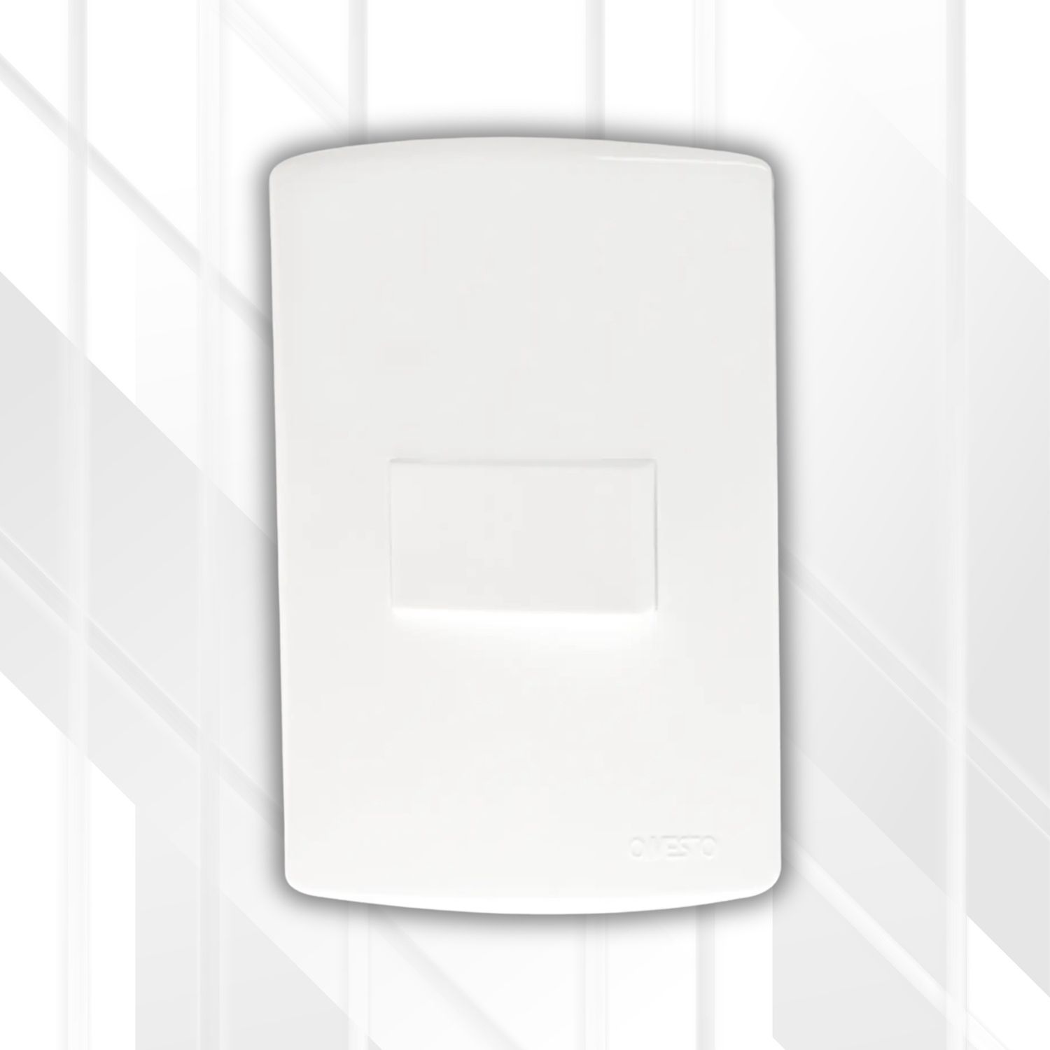 Trinity 16A 1 Lever 2 Way Switch 4X2, Colour: White