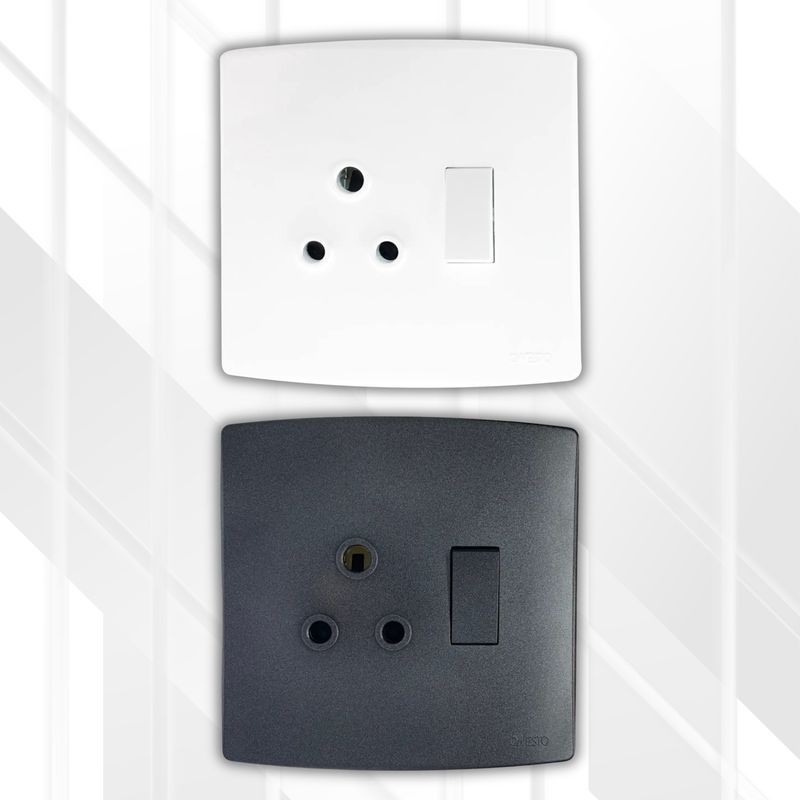 Trinity RSA Single Switched Socket 4X4