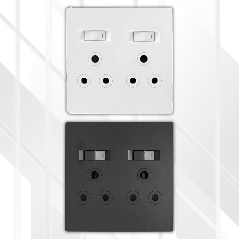 Crabtree TOPAZ Double Switched Socket 4x4