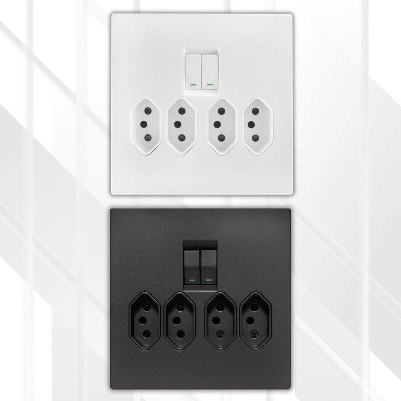 Crabtree TOPAZ Quattro Switched Socket 4x4