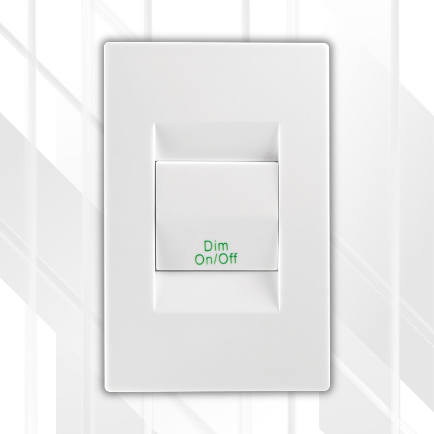 Crabtree TOPAZ 1 Lever Bell Press w/ 125W LED Dimmer, Colour: White