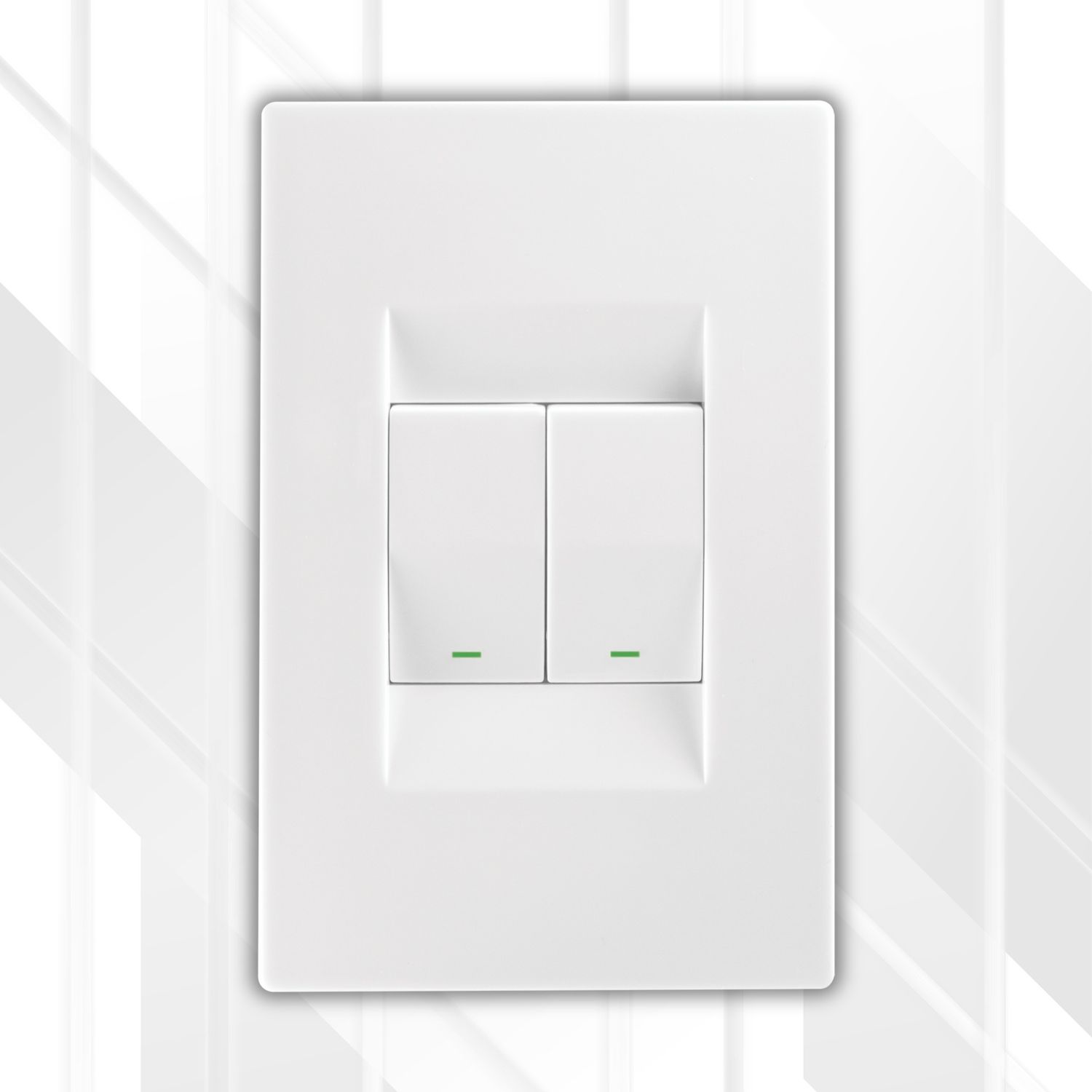Crabtree TOPAZ 2 Lever 2 Way Switch 4x2, Colour: White