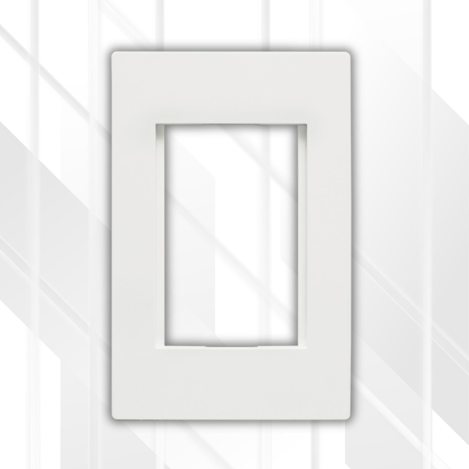 Crabtree TOPAZ Grid 3 Mod Cover + Yoke 2x4, Colour: White