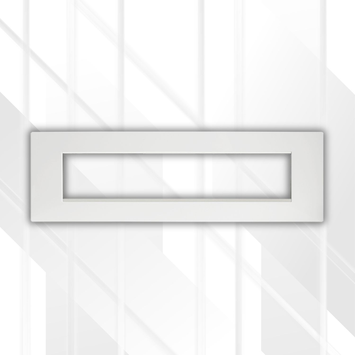 Crabtree TOPAZ Grid 9 Mod Cover + Yoke, Colour: White