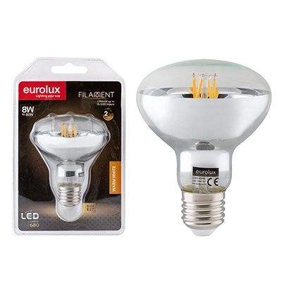 Reflector R80 Filament Classic 8W LED E27 2800K