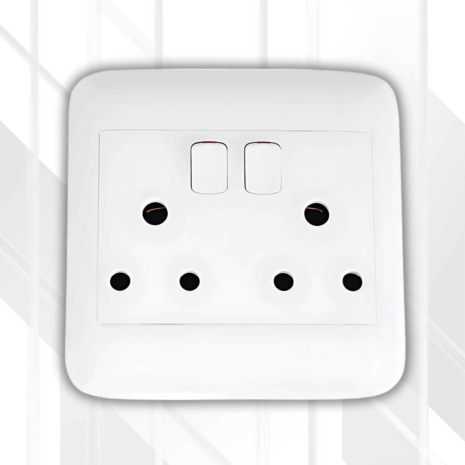 Onesto 16A Double SSO 4x4 Complete, Colour: White