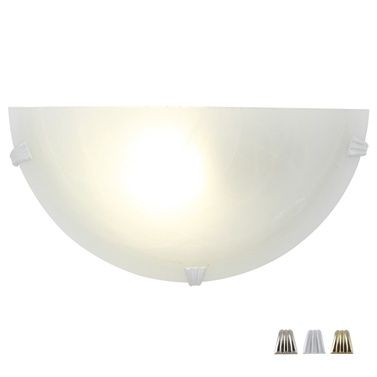 Alabaster W/Light 300mm &amp; Set of 3 Clips - W55A