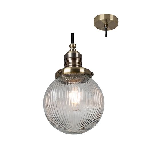 Barcelona Pendant 155mm Clear Glass - P909