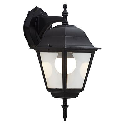 Lantern 4 Panel D/Facing Black