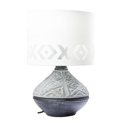 Bali Table Lamp Grey E27 1x40w - T650GY