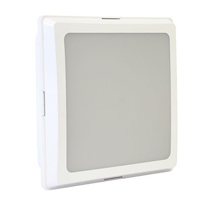 ABS Square B/Head White 1xE27 - B118W