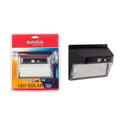 Solar Wall Light Motion Sensor LED 4w 6000K