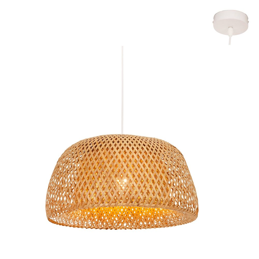 Scarlet 450 Pendant Nature Woven Bamboo E27 1x60w