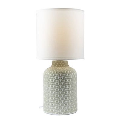 Castile Table Lamp Grey E27 1x40w - T649GY