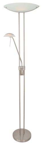 Baya Floor Light Satin Chrome - FL90SC