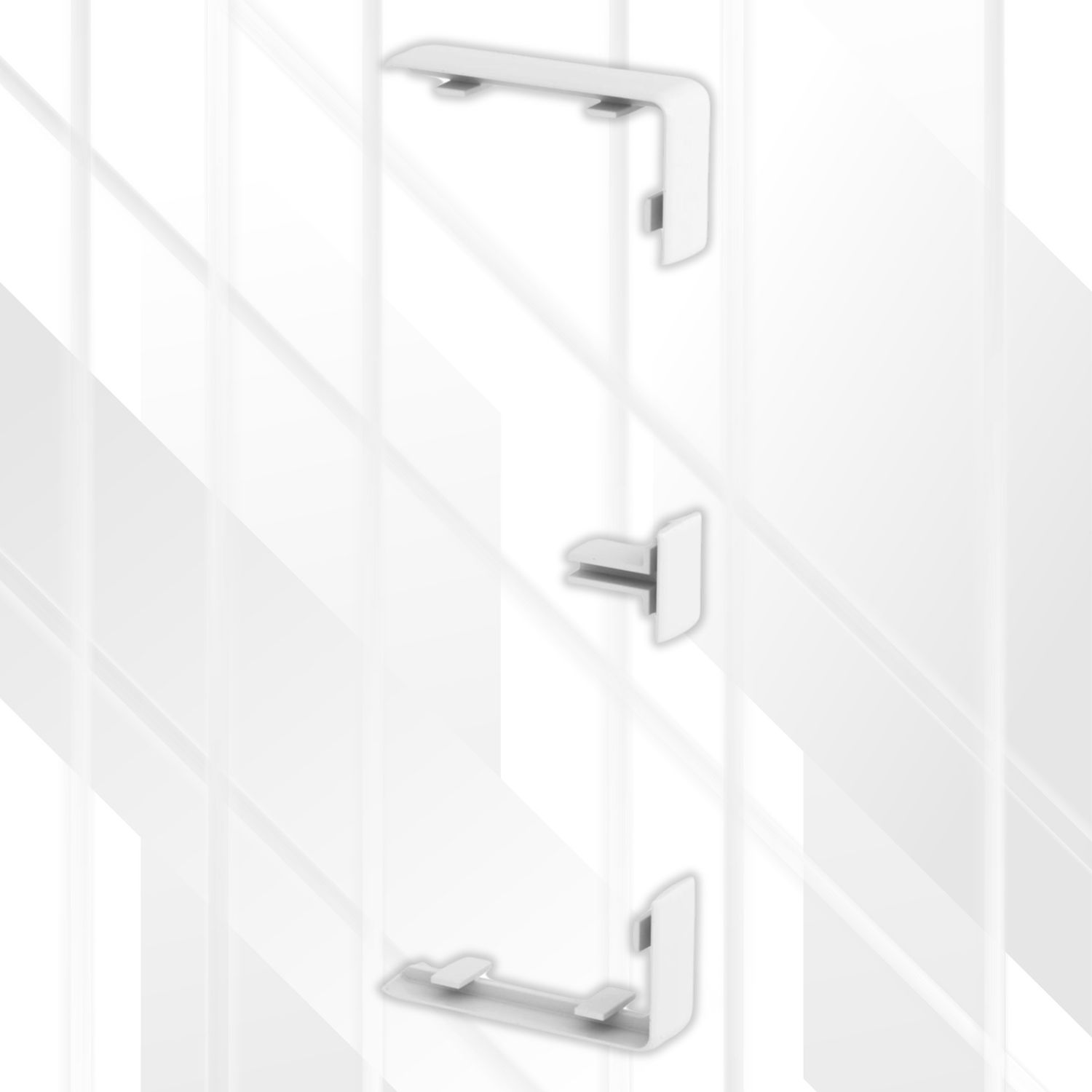 Trunking connector and joint cover Rapid 45-2, Colour: Pure White