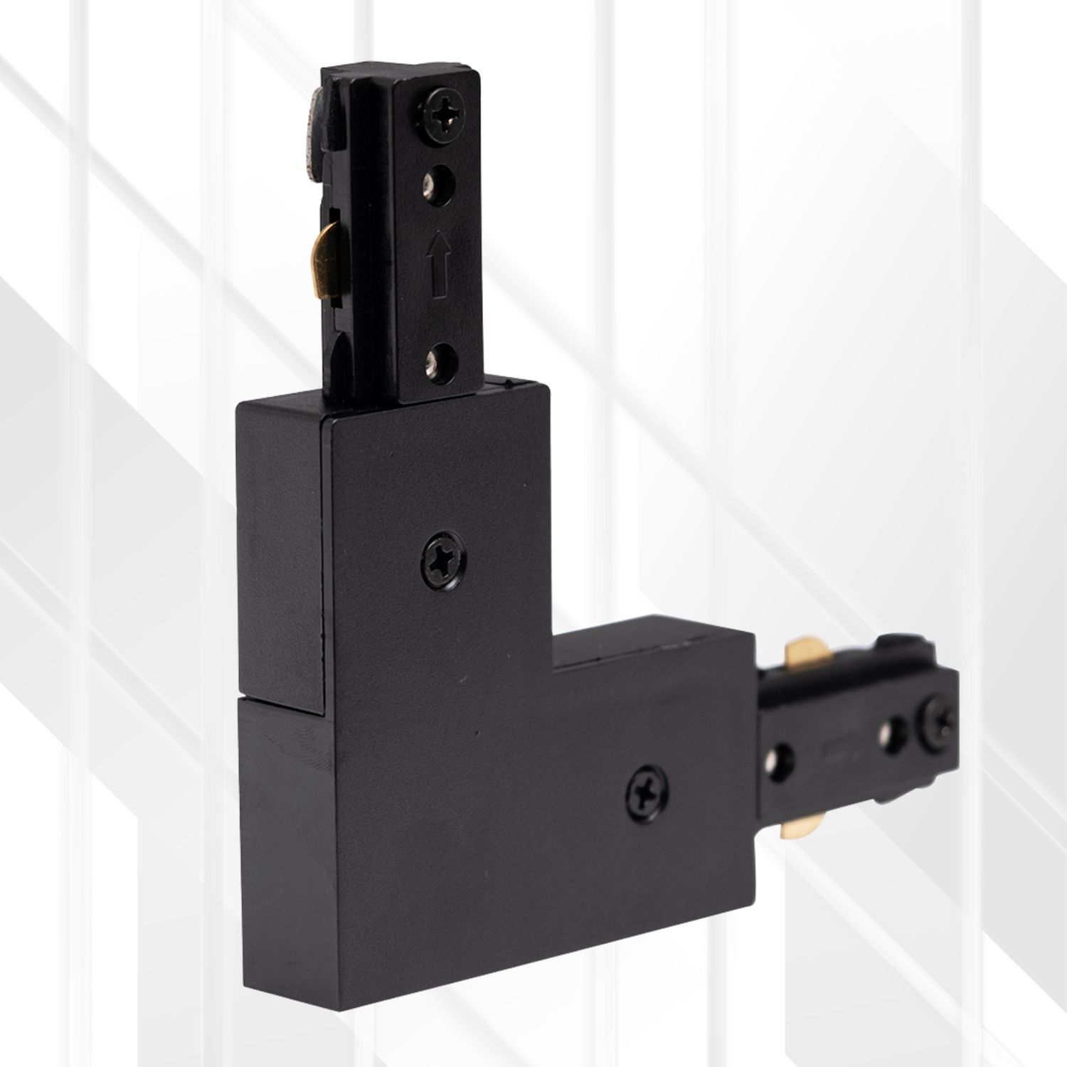 3-Wire L-Shape Connector, Colour: Black