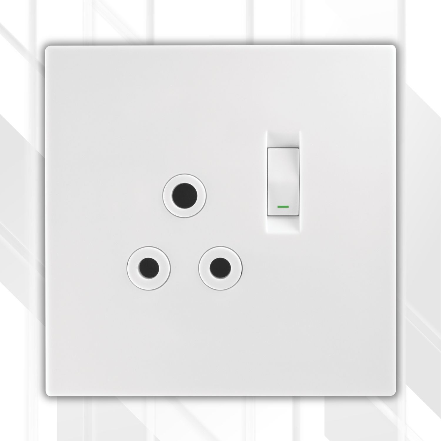 Crabtree TOPAZ Single Switched Socket 4x4, Colour: White